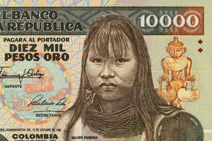 Billete de 10.000 COP con controversia de imagen indígena