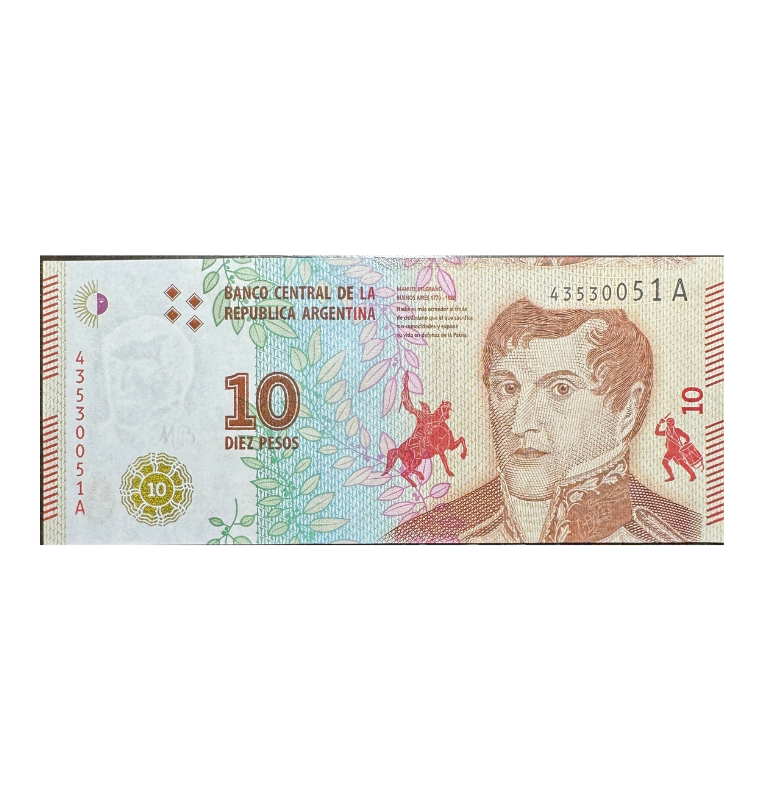 Argentina, 10 Pesos, 2010, UNC