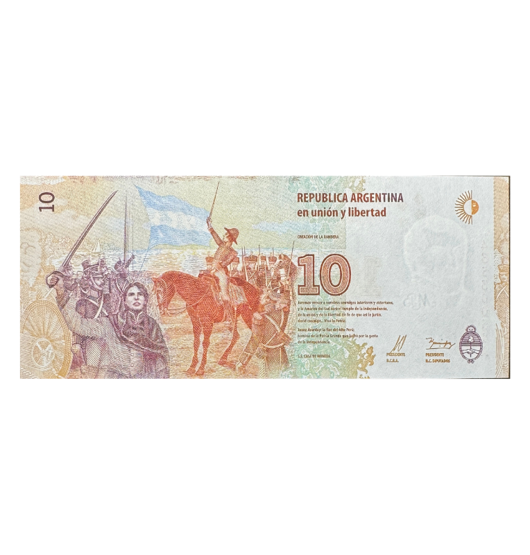 Argentina, 10 Pesos, 2010, UNC