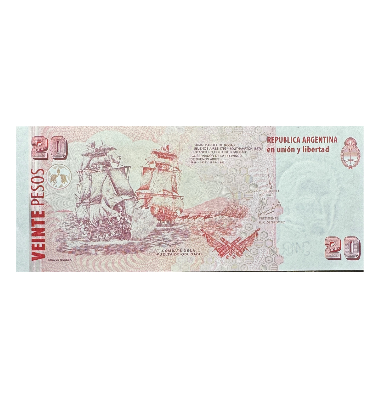Argentina, 20 Pesos, 2015, UNC