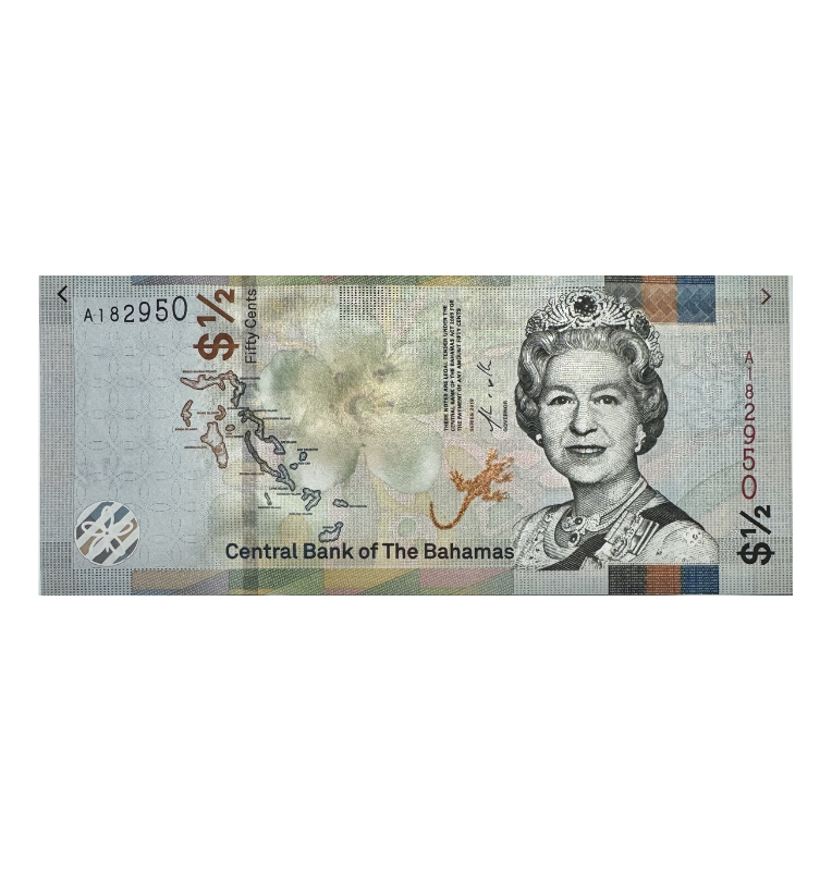 Bahamas 1/2 centavos, Reina Isabel, 2008