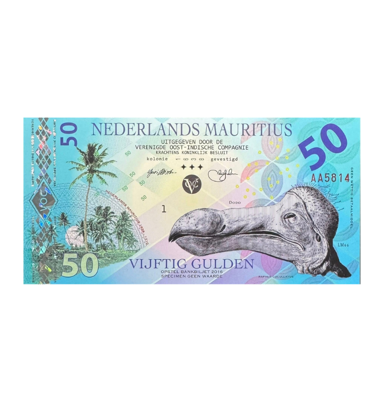 Isla Mauricio, 50 Gulden, 2016, Pieza de fantasía
