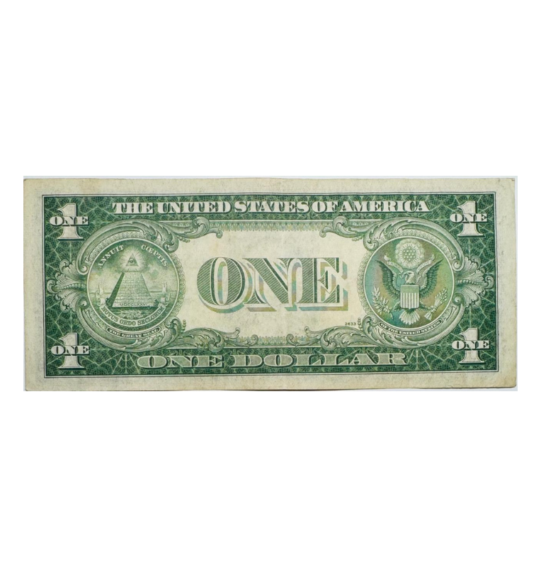 Estados Unidos, 1 Dólar, 1935, Sello Azul, ATEO, REPOSICIÓN