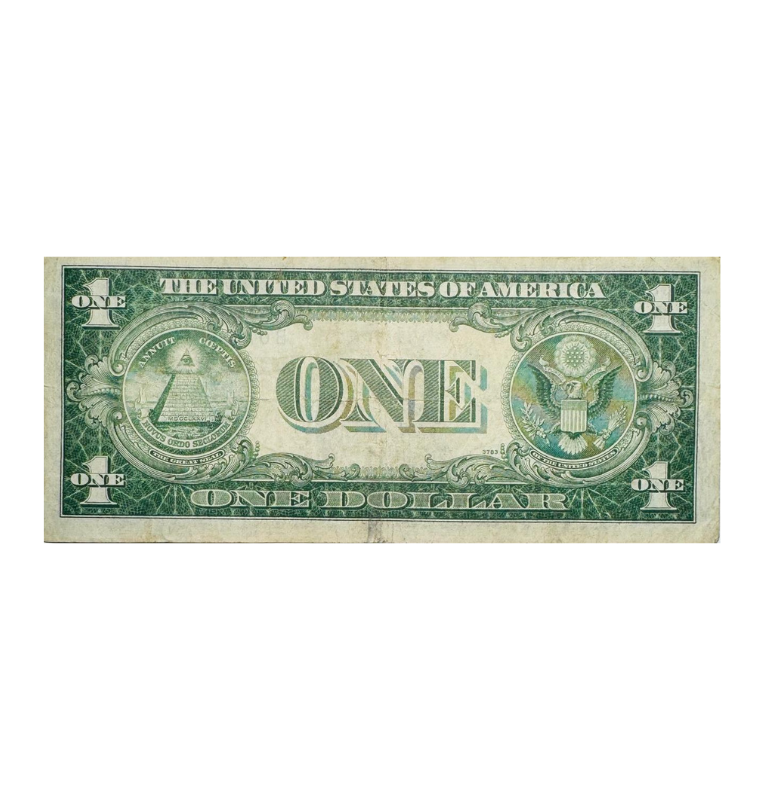 Estados Unidos, 1 Dólar, 1935, Sello Azul, ATEO,