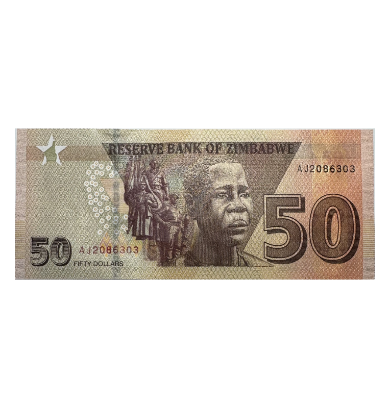 Zimbabue, 50 Dolares, 2020
