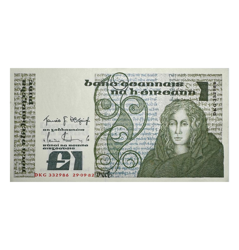 Irlanda, 1 libra irlandesa, 1982, UNC