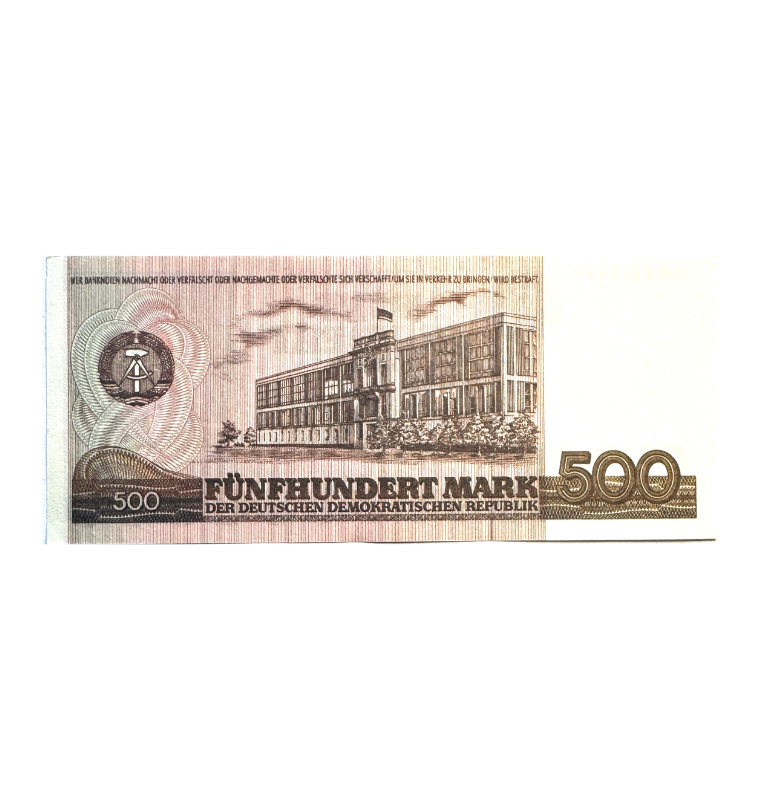 Alemania República Democrática, 500 Marcos,  1985, UNC