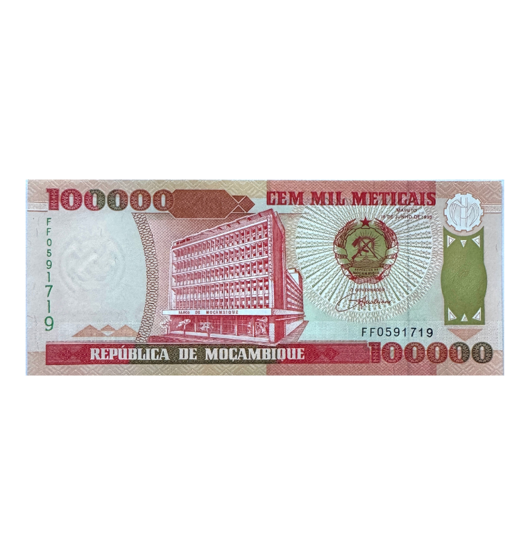 Mozambique, 100.000 Meticais, 1995, UNC