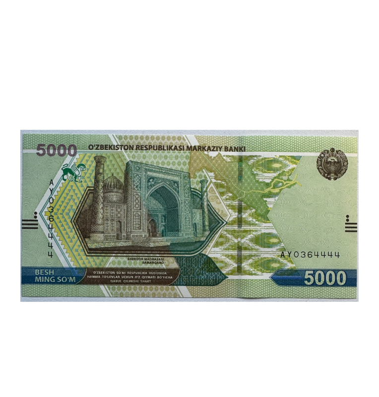 Usbekistán 5000 Som 2021