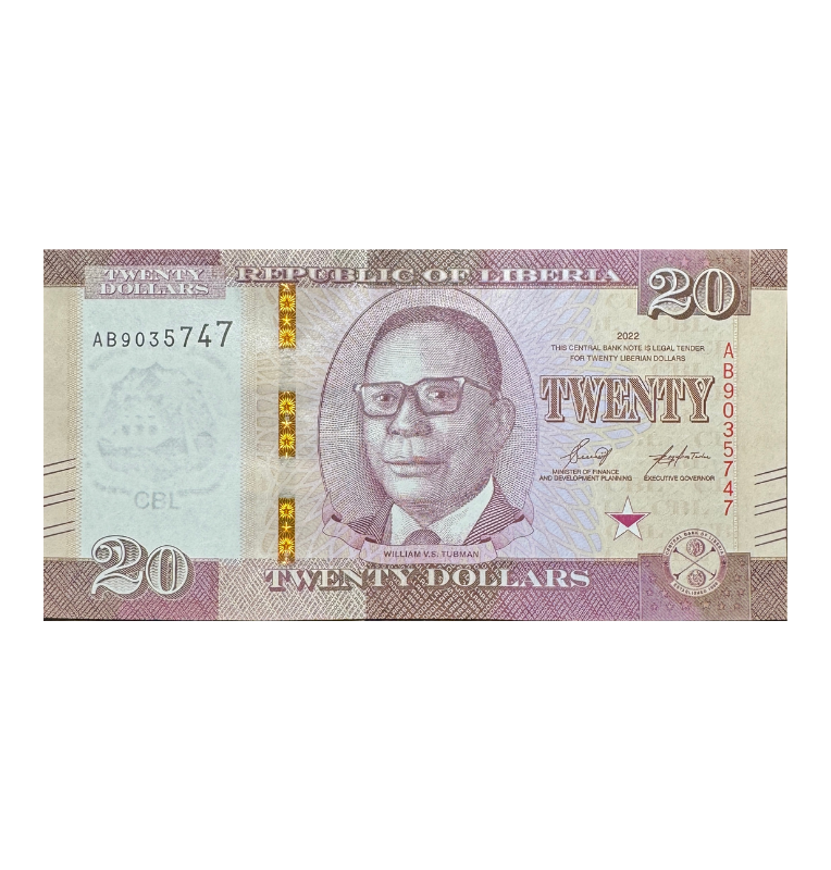 Liberia, 20 Dolares, 2022, UNC