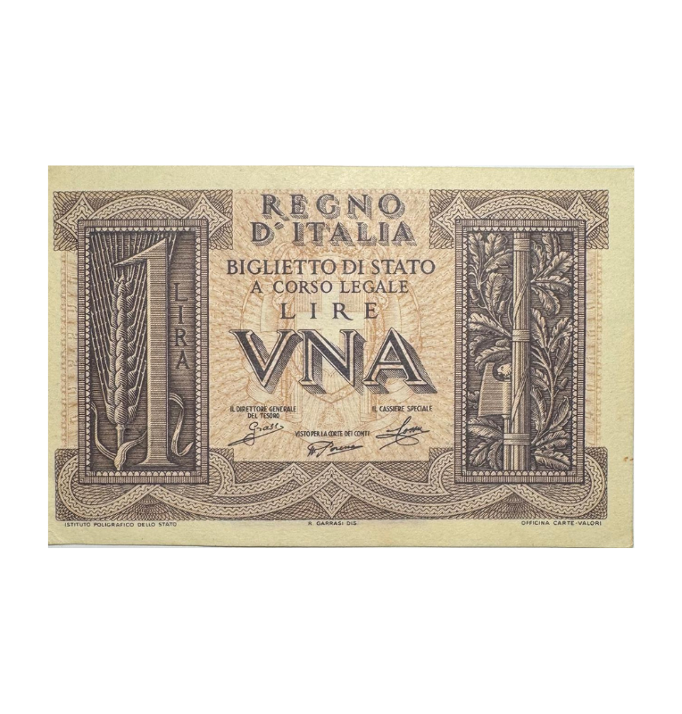 Italia 1 Lira, 1939, UNC