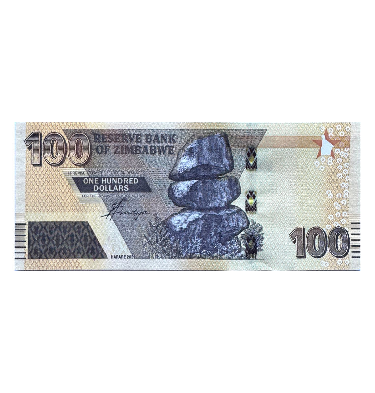 Zimbabue, 100 Dólares, 2020, UNC