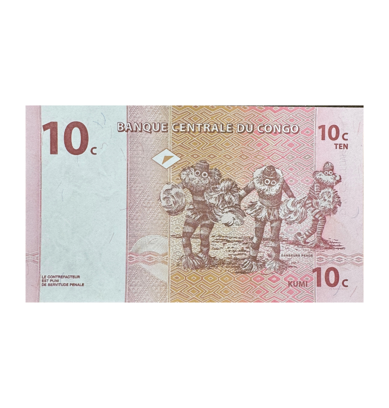 Congo, 10 Francos, 1997, UNC