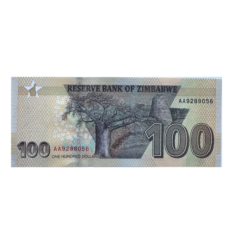 Zimbabue, 100 Dólares, 2020, UNC