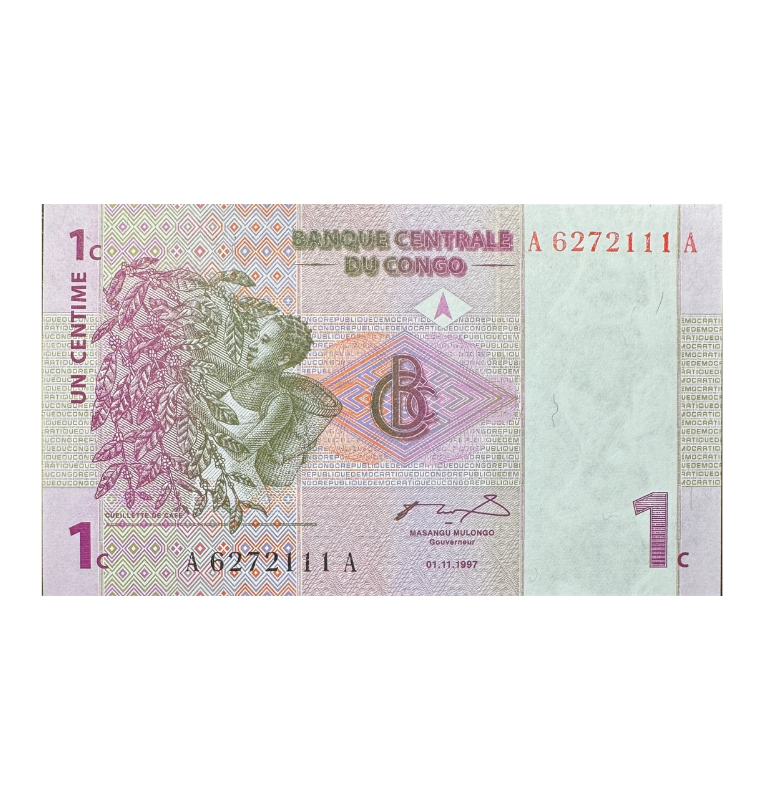 Congo, 1 Francos, 1997, UNC