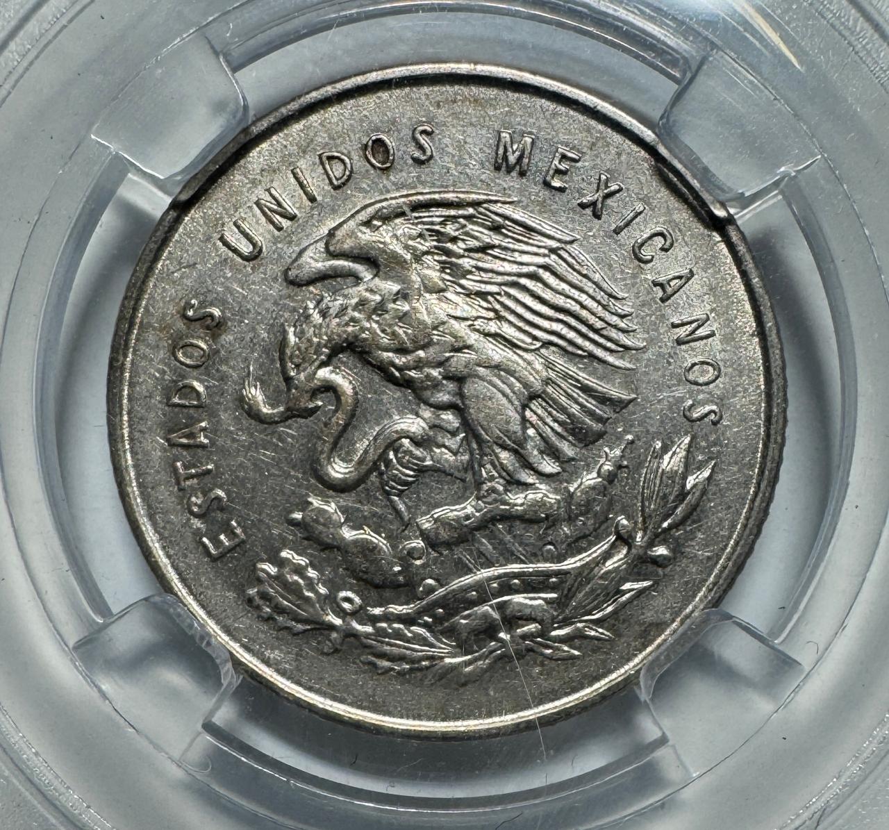 México, 25 centavos, 1950, MS 64, Moneda en Plata