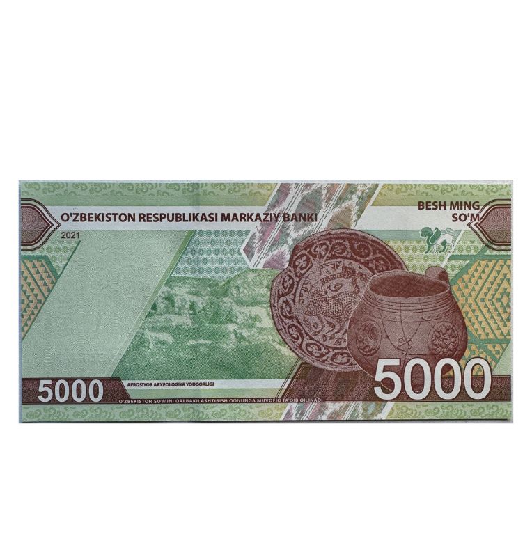 Usbekistán 5000 Som 2021