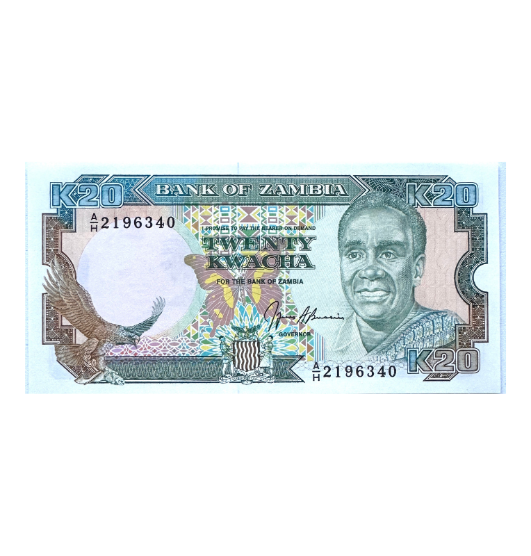 Zambia, 20 Kwacha, 2000, UNC