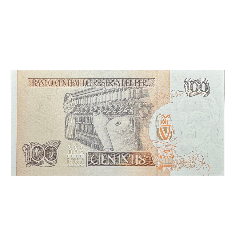 Perú, 100 Intis, 1987, UNC