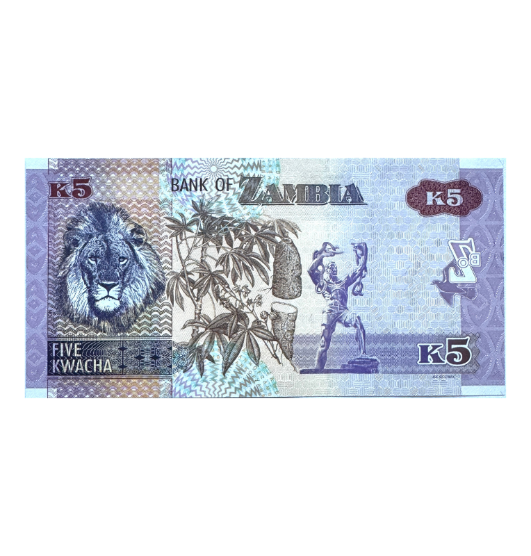 Zambia, 5 Kwacha, 2022, UNC