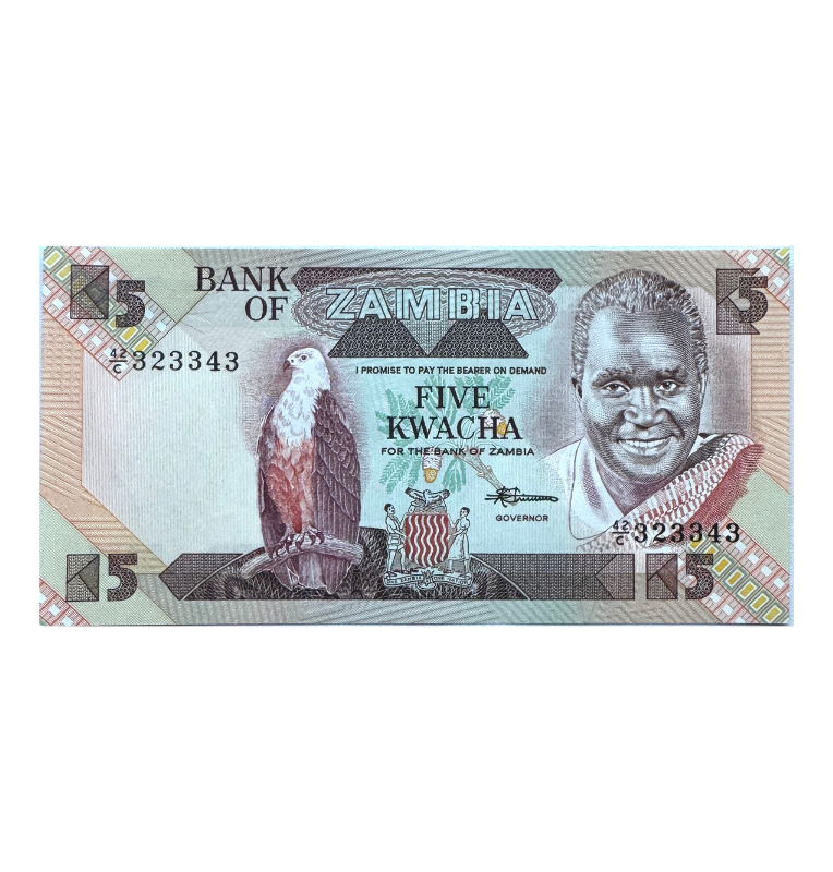Zambia, 5 Kwacha, 2001, UNC
