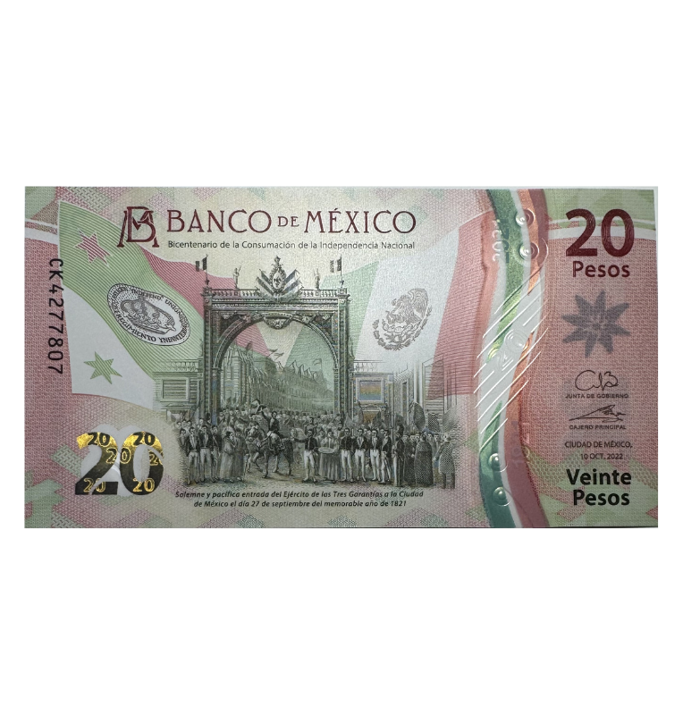 México 20 Pesos Conmemorativo 2020