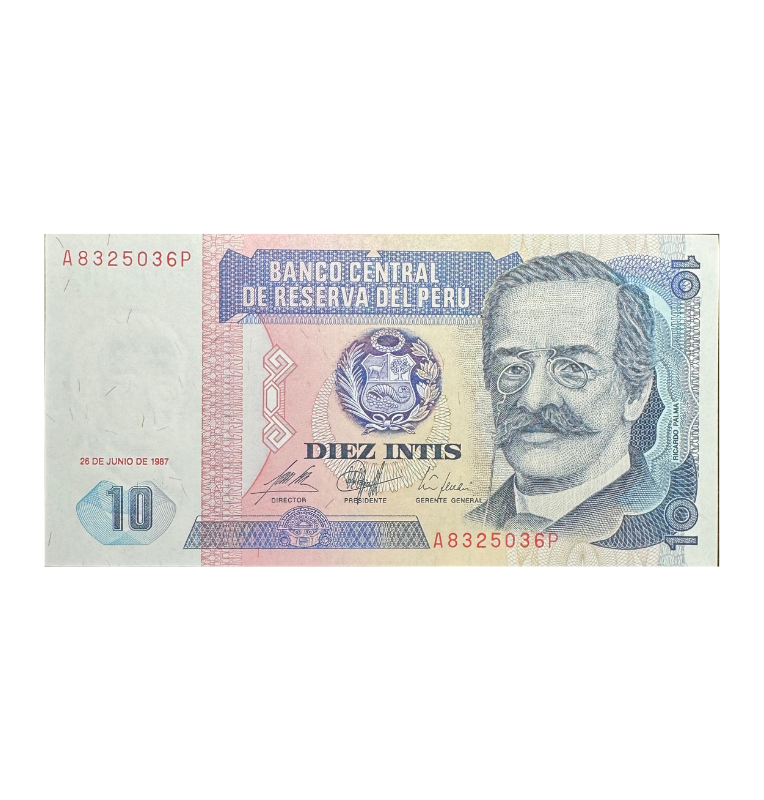 Perú, 10 Intis, 1987, UNC