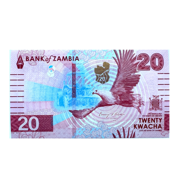 Zambia, 20 Kwacha, 2024, UNC