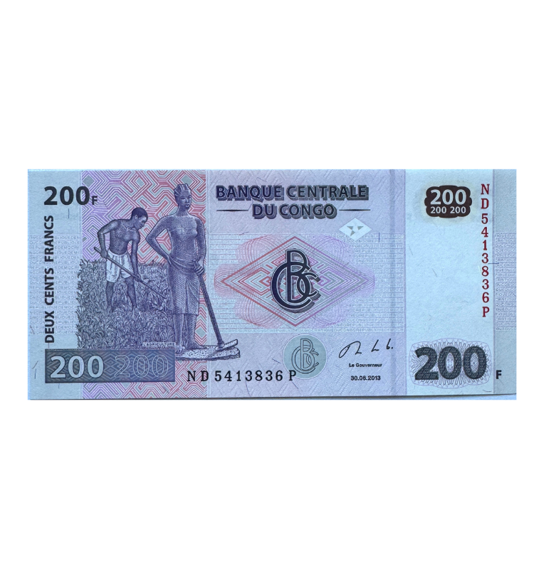 Congo, 200 Francos, 2013, UNC