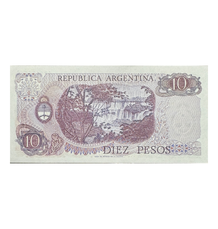 Argentina, 10 Pesos, 1969, UNC