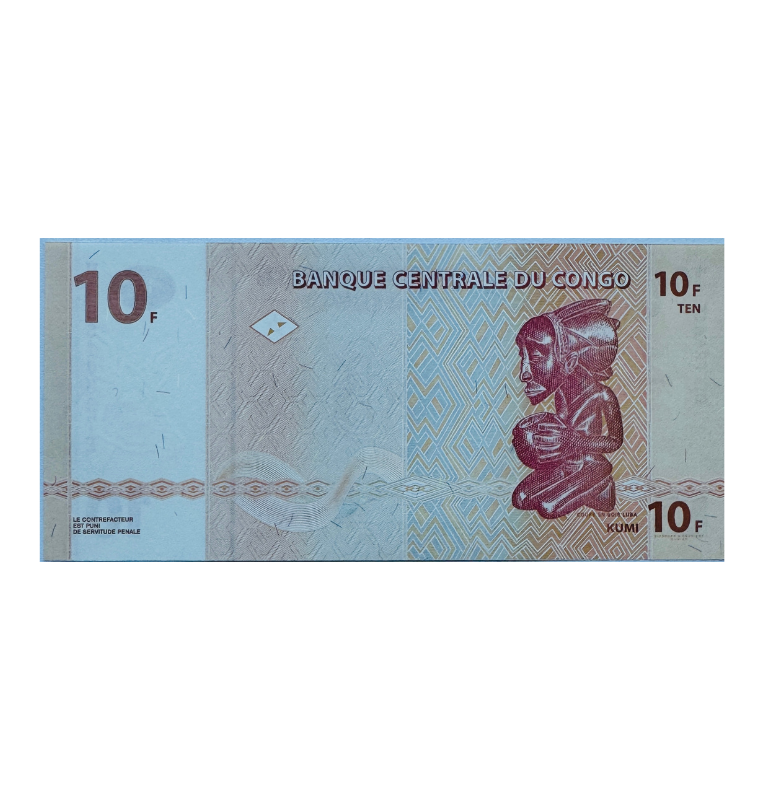 Congo, 10 Francos, 2003, UNC
