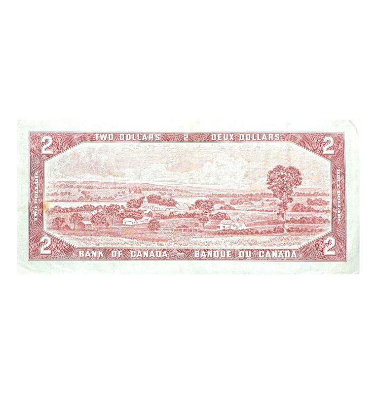 Canada, 2 Dolares, 1954, Excelente, Reina Isabel