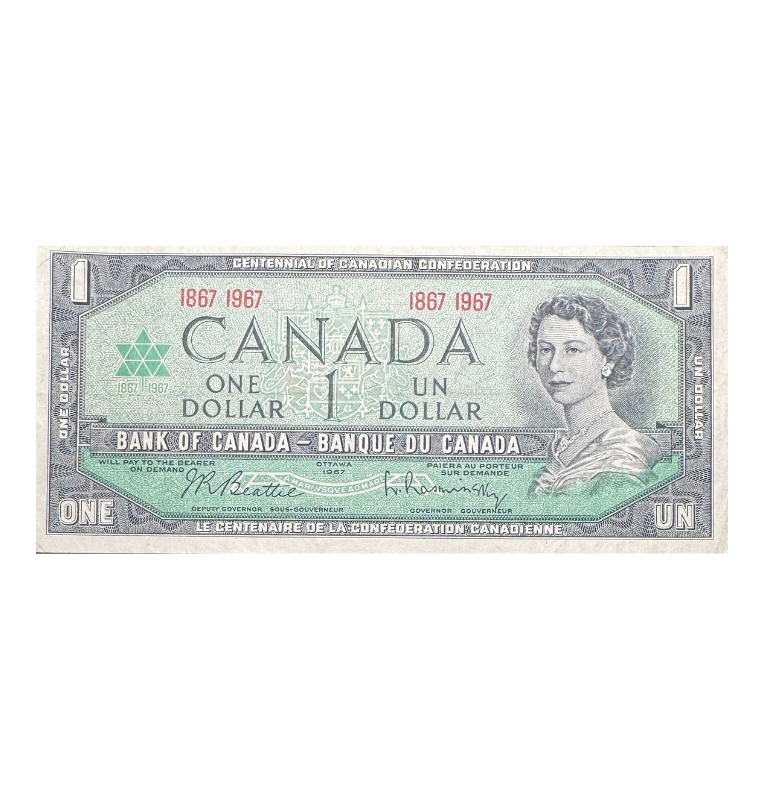 Canada, 1 Dolares, 1967, Excelente, Reina Isabel