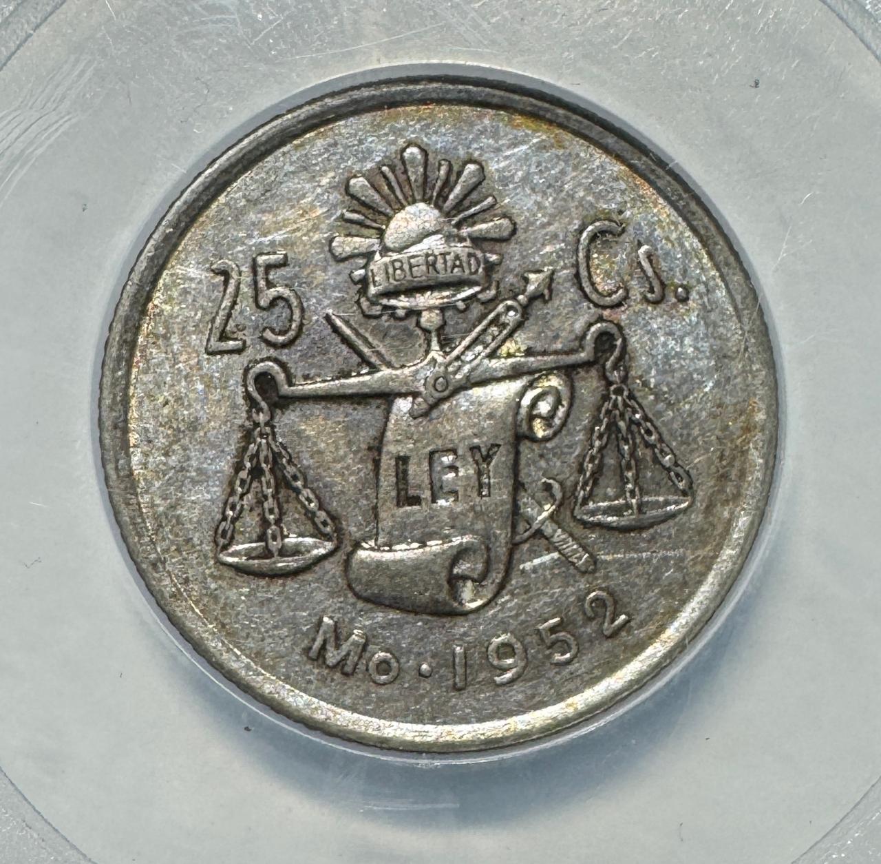 México, 25 centavos, 1953, Moneda en Plata