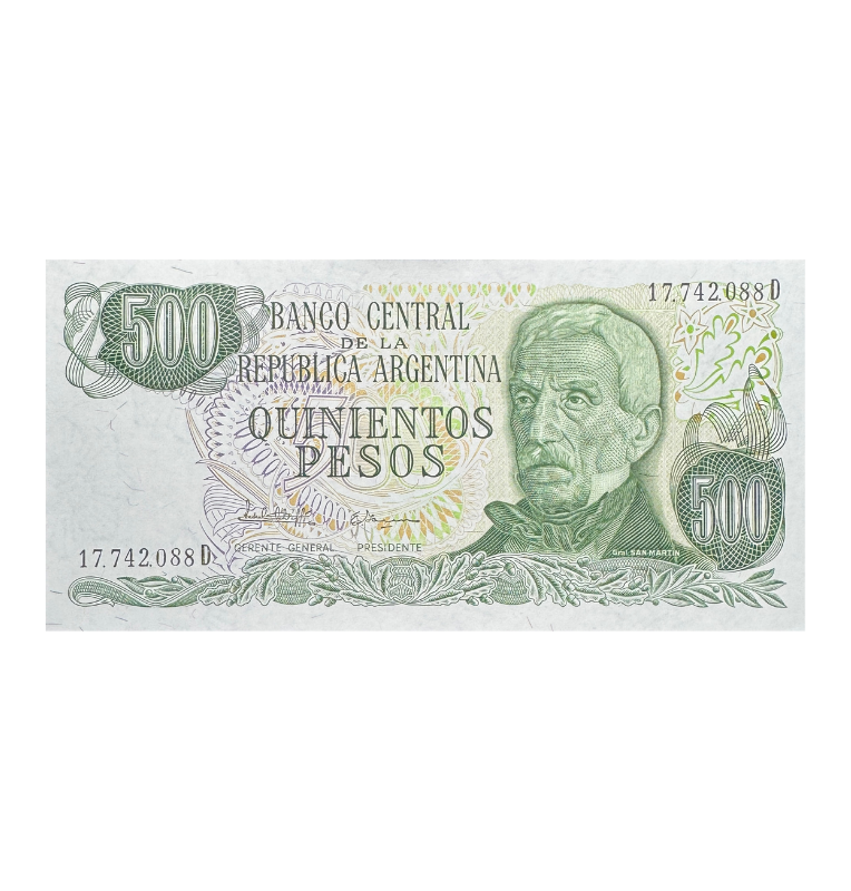 Argentina, 500 Pesos, 1980, UNC