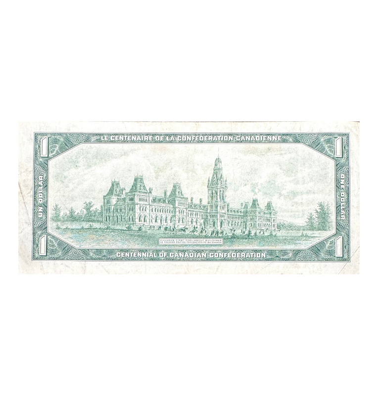 Canada, 1 Dolares, 1967, Excelente, Reina Isabel