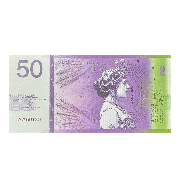 Paises Bajos, 50 Gulden, 2019, Pieza de Fantasia
