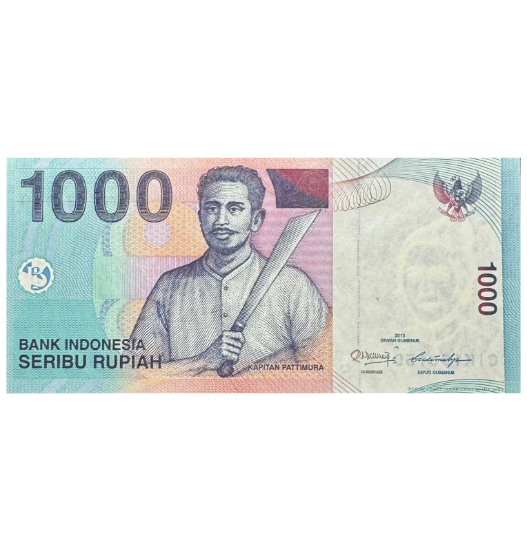 1000 Rupiah de Indonesia Pick #141k 2011