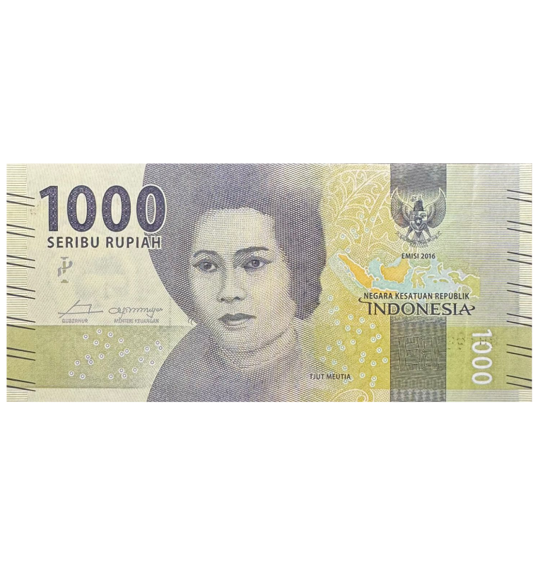 1000 Rupiah de Indonesia Pick #154ar 2016
