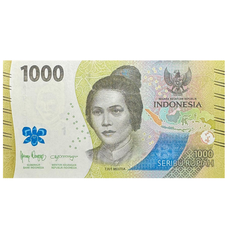 1000 Rupiah de Indonesia Pick #162b 2023