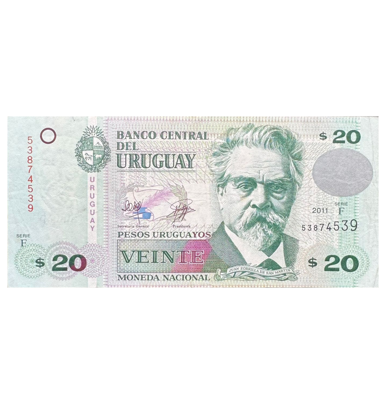 20 Pesos de Uruguay Pick #74a  1994