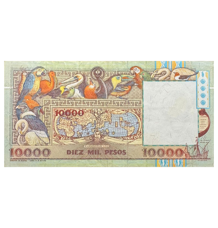 10.000 Pesos de Colombia Pick #437Aa.2  1994