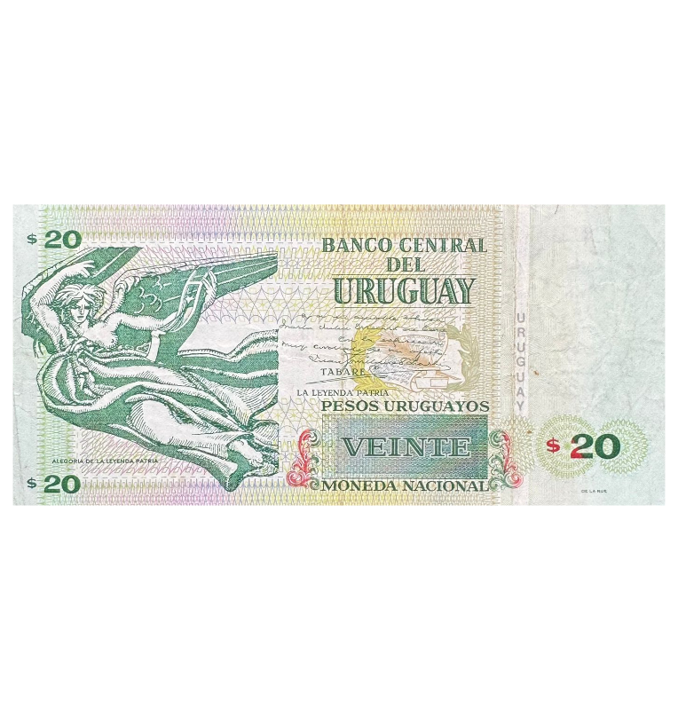 20 Pesos de Uruguay Pick #74a  1994