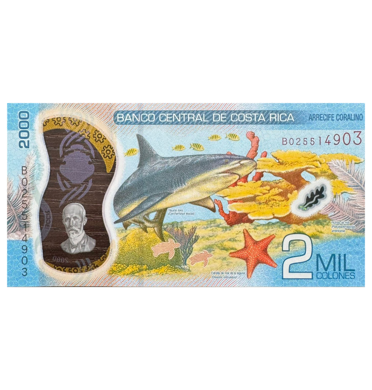 2000 Colones de Costa Rica Pick #281a  2018